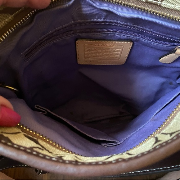 VTG Y2K Coach Eva Patchwork Purple Collectable Limited Edition 4 Way ShoulderBag - Picture 14 of 14